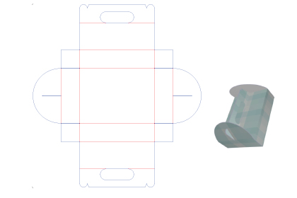 אריזה נמוכה מתעגלת