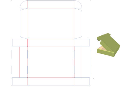 קופסא מלבנית נמוכה